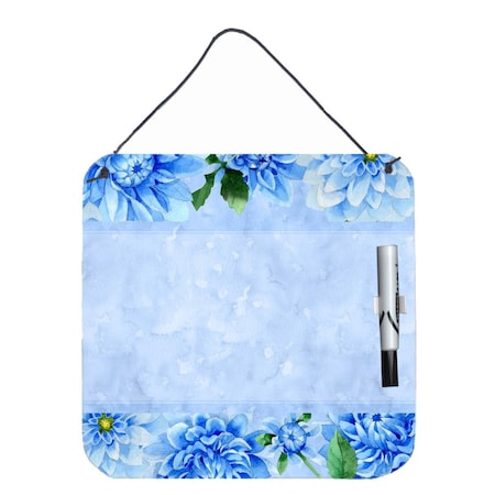 Teacher&Aposs Aid Blue Dahlias Aluminum Dry Erase Marker Board TE2872276